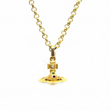 VIVIENNE WESTWOOD Gold Tiny Orb Brand Accessory Necklace