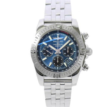 BREITLING Chronomat JSP Japan Limited AB0115 Chronograph Men's Watch Date Blue Dial Model Automatic