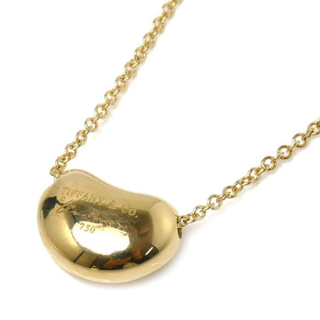 TIFFANY&Co.  K18YG Yellow Gold Bean Necklace 4.6g 40.5cm Women's