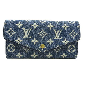 Louis Vuitton Portefeuil Sarah Ladies' Men's Long Wallet M81183 Monogram Jacquard Marine Blue