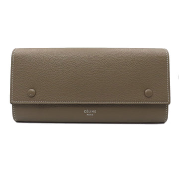 CELINE flap multi-function large long wallet leather ladies