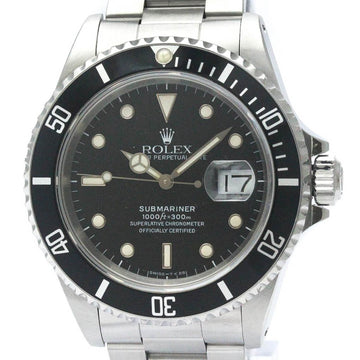 ROLEXPolished  Submariner 16610 Date L Serial Steel Automatic Watch BF568467