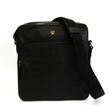 MCM Men's Leather Shoulder Bag Black