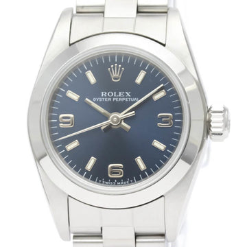 Polished ROLEX Oyster Perpetual 67180 U Serial Automatic Ladies Watch BF551524