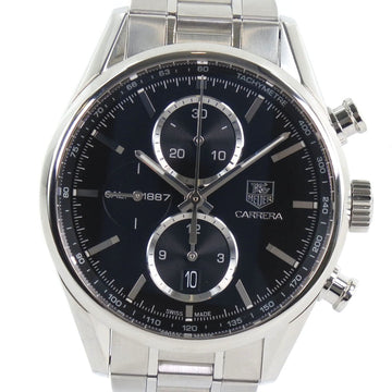 Tag Heuer Carrera Back Skelton cal.1887 CAR2110.BA0724 Stainless Steel Black Automatic Chronograph Men's Dial Watch A-Rank