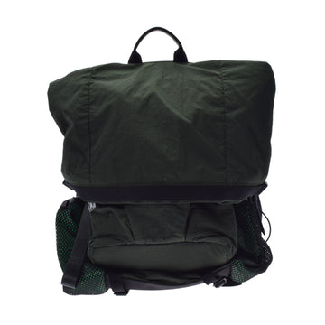 BOTTEGAVENETA Bottega Veneta Backpack Black/Green 571596 Unisex Nylon Rucksack/Daypack