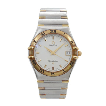 Omega Constellation Combi 1312 30 Men's Watch Date Ivory Dial YG Yellow Gold Quartz