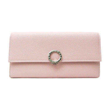 BVLGARI  30417 Women's Leather Long Wallet [bi-fold] Light Pink