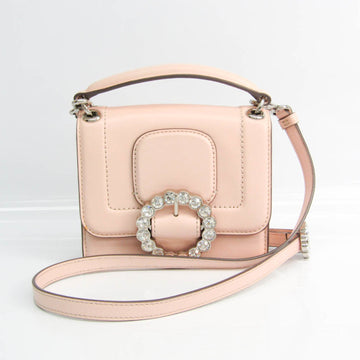 MARC BY MARC JACOBS Rhinestone M0007636 Women's Leather Handbag,Shoulder Bag Light Pink