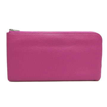 HERMES Remix Combine Women's Chevre Leather Long Wallet [bi-fold] Pink,Purple
