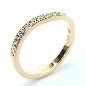 CARTIER Ring Ballerina Curve Half Diamond Proposal #50 Au750 K18 PG Pink Gold Approx. 2.3g Wedding Women's Accessories ring wedding