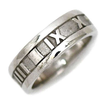 TIFFANY Ring Silver Atlas No. 10 Ag 925 SILVER &Co. Roman Numeral Number Women's