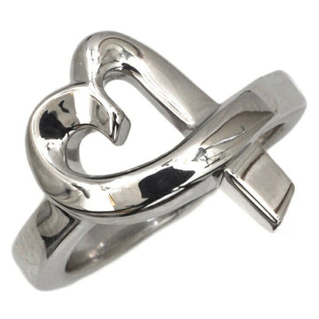 TIFFANY Rubbing Heart Ring Silver Paloma Picasso No. 7 # Ag 925  & Co. Ladies Accessory Motif