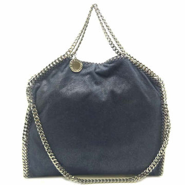 Stella McCartney Falabella Fold Over Women's Handbag 234387 Faux Leather Navy