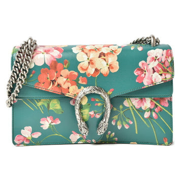 GUCCI Shoulder Bag  2way Dionysus Chain Blooms Flower Print Green Multi Leather 400249 Outlet