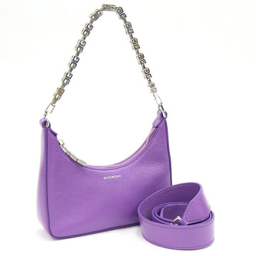GIVENCHY Shoulder Bag Moon Cutout BB50QKB1LD Purple Leather Ladies