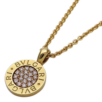 Bulgari BVLGARI necklace Lady's diamond 750YG yellow gold pendant