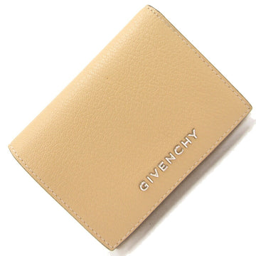 GIVENCHY Trifold Wallet BB6007B Beige Leather Women's