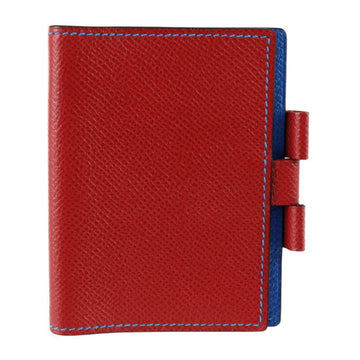 HERMES Agenda PM Notebook Cover Couchevel Red Blue A engraved