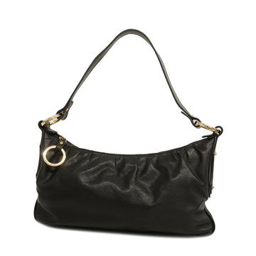 FENDIAuth  Handbag Women's Leather Handbag Black