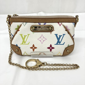LOUIS VUITTON Monogram Multicolor Pochette Mila PM M60098 Pouch Bag Party Handbag Ladies