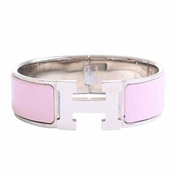 Hermes click crack GM bracelet bangle pink metal