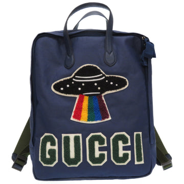 Gucci Ron Harman collaboration Sendagaya limited rucksack bag Fall Winter 2017 Collection 477875 Blue 0005GUCCI