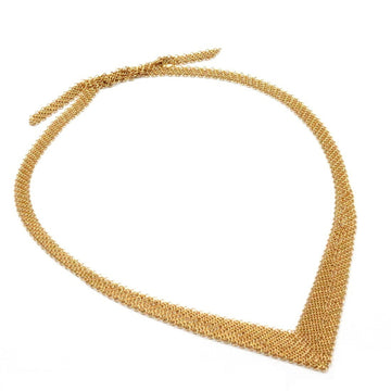 TIFFANY vintage mesh necklace 750 K18YG yellow gold ladies jewelry &Co.