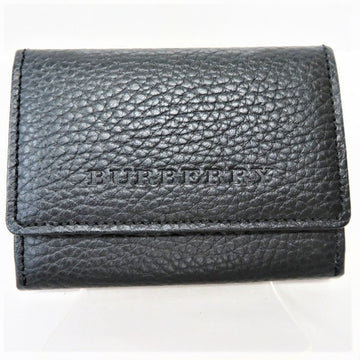 Burberry Leather Business Card Case Black