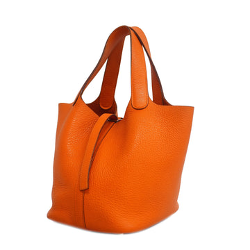 HERMES Hermes Taurillon Clemence Victoria 35 Boston bag handbag orange