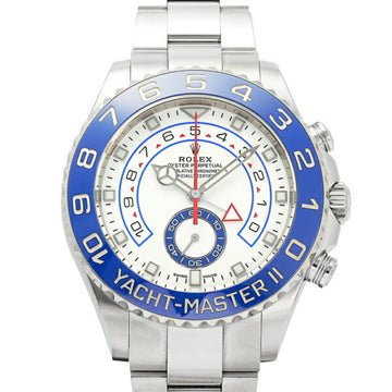 ROLEX Yacht Master II 116680 White/Benz needle dial watch men's