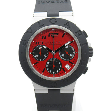 BVLGARI Aluminum Chrono Ducati Wrist Watch watch Wrist Watch BB40ATCH Mechanical Automatic Red Rubber belt aluminum BB40ATCH