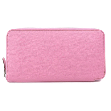 Hermes Azap Long Uno Pink Wallet Bi-Fold Epson Ladies
