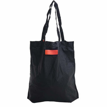 SALVATORE FERRAGAMO Ferragamo Leather Nylon Gancini Folding Eco Bag Charm Tote Orange Black Ladies