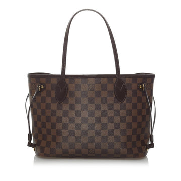 Louis Vuitton Damier Neverfull PM Tote Bag N51109 Brown PVC Leather Ladies LOUIS VUITTON