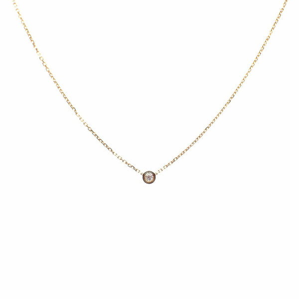 CARTIER 18K Yellow Gold Diamond XS D'Amour Pendant Necklace 668164 |  FASHIONPHILE