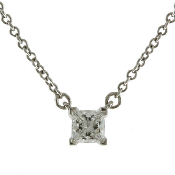 TIFFANY & Co. Solitaire Necklace Diamond Ladies