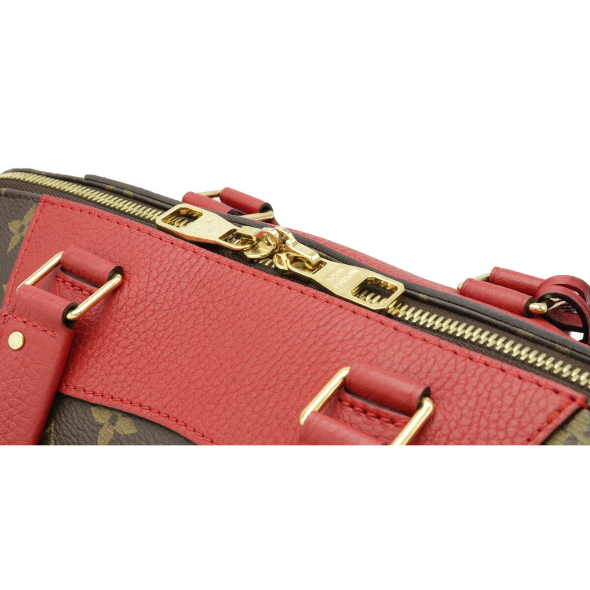 Louis Vuitton Louis Vuitton Monogram Retiro Pm Handbag Shoulder Bag  Coquelicot Red M50057