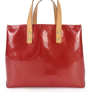 LOUIS VUITTON Reade PM  M91990 Monogram Vernis Pomme d'Amour Handbag LV Women's Enamel Red Tanned Leather minibag