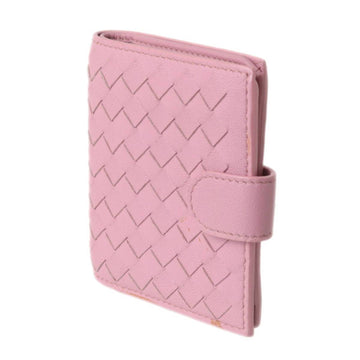 Bottega Veneta Bi-Fold Wallet Intrecciato Pink S01386002I
