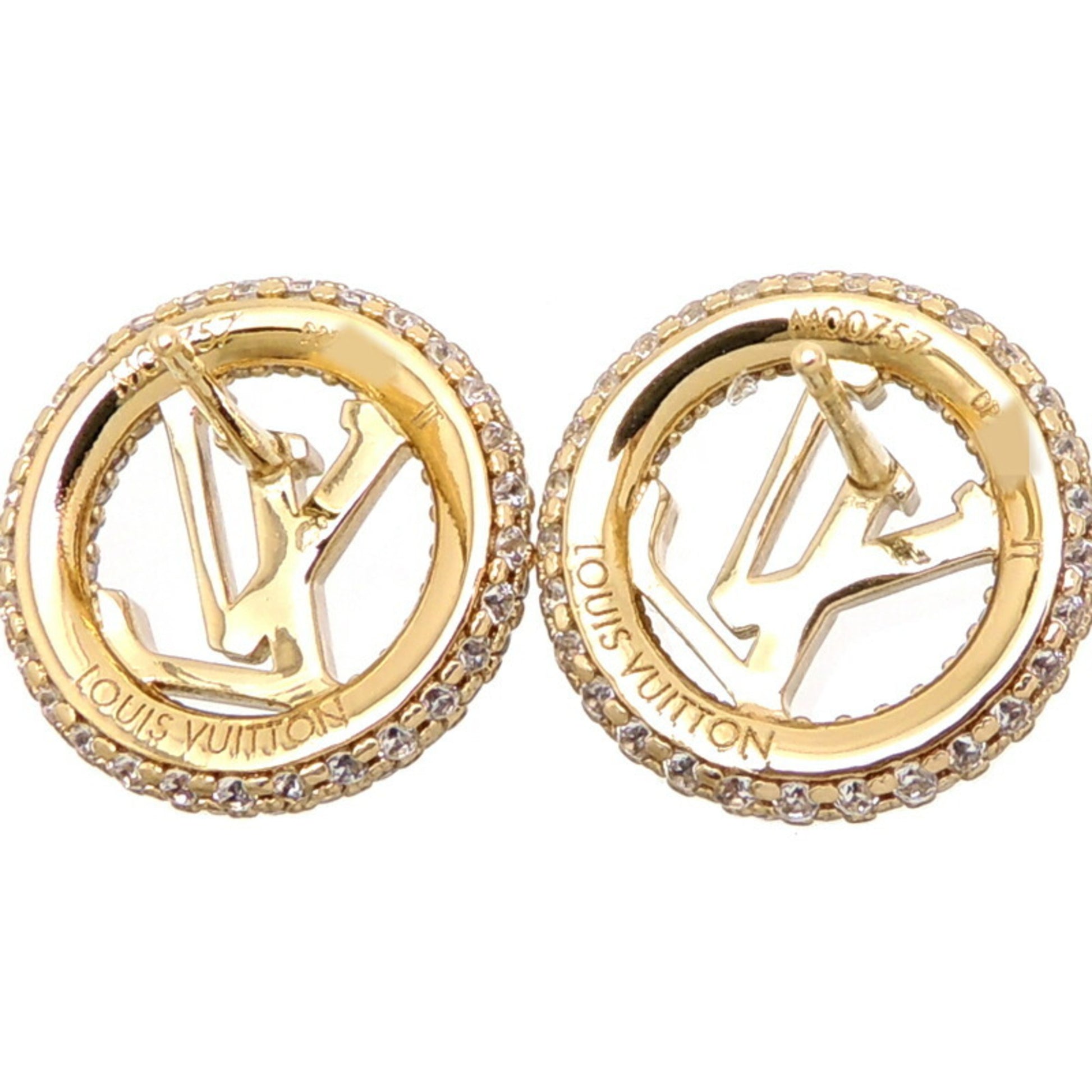 Louis Vuitton - Authenticated Louise Earrings - Metal Gold for Women, Never Worn, with Tag