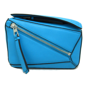 LOEWE Bum bag Shoulder Bag Blue Calfskin [cowhide] B510U89X025620