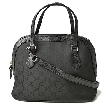 GUCCI handbag shoulder bag 2way  GG black 341504