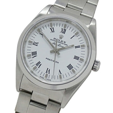 ROLEX Air King 14000M P serial watch men's self-winding AT stainless steel SS silver white polished