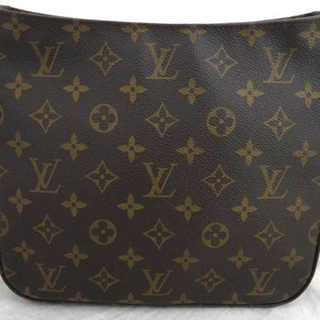 LOUIS VUITTON shoulder bag monogram looping MM canvas brown gold ladies M51146