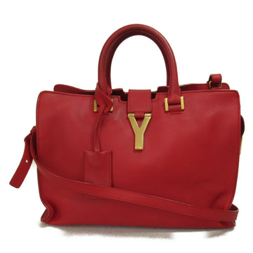 SAINT LAURENT 2way shoulder bag Red leather