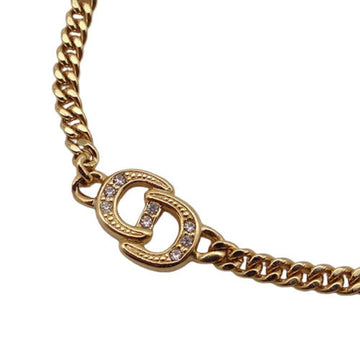 CHRISTIAN DIOR Dior Bracelet Women's Brand Rhinestone Gold