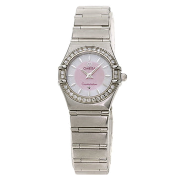 Omega 1466.85 Constellation Diamond Bezel Watch Stainless Steel Ladies