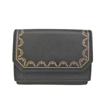 CARTIER Garland De  Mini Multi-wallet L3001712 Women's Leather Wallet [tri-fold] Black