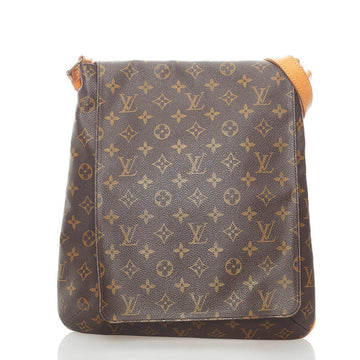 Monogram Musette Shoulder Bag M51256 Brown PVC Leather Ladies
